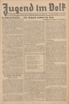 Jugend im Volk : Beilage der Deutschen Rundschau in Polen. 1937, Nr. 28 (11 Juli)