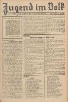 Jugend im Volk : Beilage der Deutschen Rundschau in Polen. 1937, Nr. 34 (22 August)