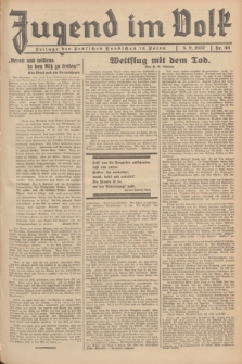 Jugend im Volk : Beilage der Deutschen Rundschau in Polen. 1937, Nr. 36 (5 September)