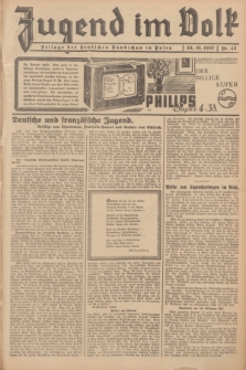 Jugend im Volk : Beilage der Deutschen Rundschau in Polen. 1937, Nr. 43 (24 Oktober)