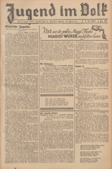 Jugend im Volk : Beilage der Deutschen Rundschau in Polen. 1937, Nr. 45 (7 November)