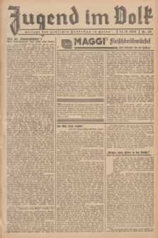 Jugend im Volk : Beilage der Deutschen Rundschau in Polen. 1937, Nr. 46 (14 November)