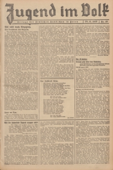 Jugend im Volk : Beilage der Deutschen Rundschau in Polen. 1937, Nr. 48 (28 November)