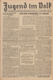 Jugend im Volk : Beilage der Deutschen Rundschau in Polen. 1937, Nr. 50 (16 Dezember)