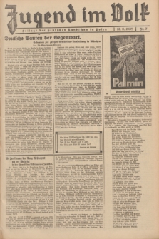 Jugend im Volk : Beilage der Deutschen Rundschau in Polen. 1938, Nr. 7 (13 Februar)