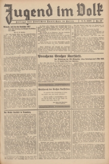 Jugend im Volk : Beilage der Deutschen Rundschau in Polen. 1938, Nr. 19 (8 Mai)
