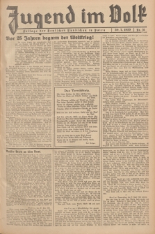 Jugend im Volk : Beilage der Deutschen Rundschau in Polen. 1939, Nr. 31 (30 Juli)