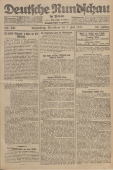 Deutsche Rundschau in Polen : früher Ostdeutsche Rundschau, Bromberger Tageblatt. Jg.47, Nr. 151 (7 Juli 1923) + dod.