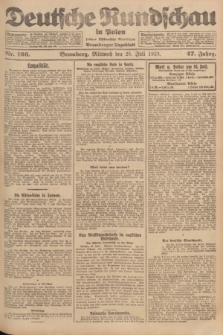 Deutsche Rundschau in Polen : früher Ostdeutsche Rundschau, Bromberger Tageblatt. Jg.47, Nr. 166 (25 Juli 1923) + dod.