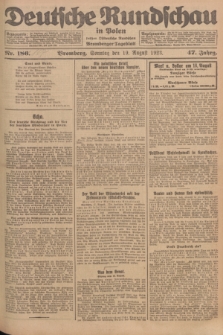 Deutsche Rundschau in Polen : früher Ostdeutsche Rundschau, Bromberger Tageblatt. Jg.47, Nr. 187 (19 August 1923) + dod.