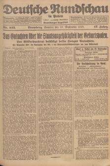 Deutsche Rundschau in Polen : früher Ostdeutsche Rundschau, Bromberger Tageblatt. Jg.47, Nr. 223 (30 September 1923) + dod.