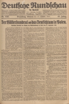 Deutsche Rundschau in Polen : früher Ostdeutsche Rundschau, Bromberger Tageblatt. Jg.47, Nr. 237 (17 Oktober 1923) + dod.