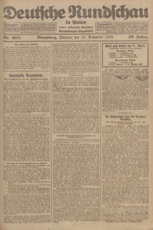 Deutsche Rundschau in Polen : früher Ostdeutsche Rundschau, Bromberger Tageblatt. Jg.47, Nr. 264 (18 November 1923) + dod.
