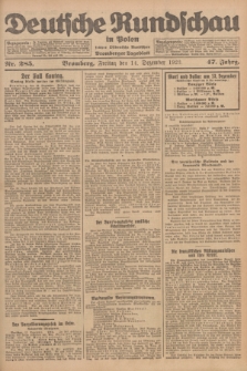 Deutsche Rundschau in Polen : früher Ostdeutsche Rundschau, Bromberger Tageblatt. Jg.47, Nr. 285 (14 Dezember 1923) + dod.