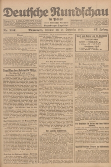 Deutsche Rundschau in Polen : früher Ostdeutsche Rundschau, Bromberger Tageblatt. Jg.47, Nr. 287 (16 Dezember 1923) + dod.