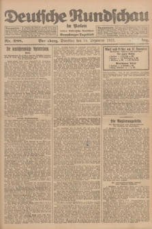 Deutsche Rundschau in Polen : früher Ostdeutsche Rundschau, Bromberger Tageblatt. Jg.47, Nr. 288 (18 Dezember 1923) + dod.