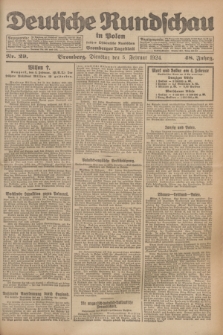Deutsche Rundschau in Polen : früher Ostdeutsche Rundschau, Bromberger Tageblatt. Jg.48, Nr. 29 (5 Februar 1924) + dod.