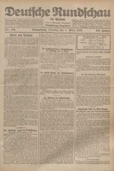 Deutsche Rundschau in Polen : früher Ostdeutsche Rundschau, Bromberger Tageblatt. Jg.48, Nr. 53 (4 März 1924) + dod.