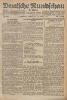 Deutsche Rundschau in Polen : früher Ostdeutsche Rundschau, Bromberger Tageblatt. Jg.48, Nr. 76 (30 März 1924) + dod.