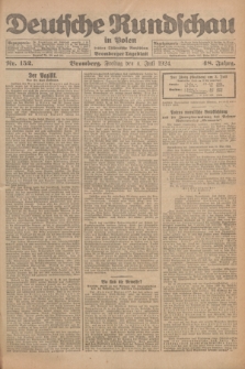 Deutsche Rundschau in Polen : früher Ostdeutsche Rundschau, Bromberger Tageblatt. Jg.48, Nr. 152 (4 Juli 1924) + dod.