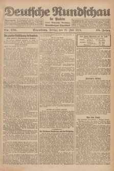 Deutsche Rundschau in Polen : früher Ostdeutsche Rundschau, Bromberger Tageblatt. Jg.48, Nr. 170 (25 Juli 1924) + dod.