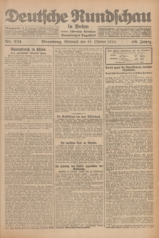 Deutsche Rundschau in Polen : früher Ostdeutsche Rundschau, Bromberger Tageblatt. Jg.48, Nr. 251 (29 Oktober 1924) + dod.