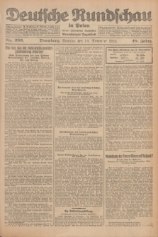 Deutsche Rundschau in Polen : früher Ostdeutsche Rundschau, Bromberger Tageblatt. Jg.48, Nr. 266 (16 November 1924) + dod.
