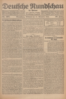 Deutsche Rundschau in Polen : früher Ostdeutsche Rundschau, Bromberger Tageblatt. Jg.48, Nr. 268 (19 November 1924) + dod.