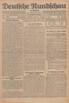 Deutsche Rundschau in Polen : früher Ostdeutsche Rundschau, Bromberger Tageblatt. Jg.48, Nr. 295 (21 Dezember 1924) + dod.
