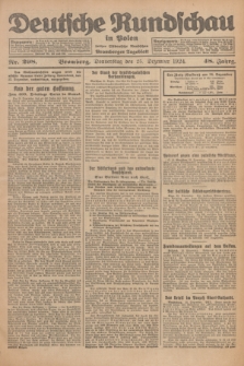 Deutsche Rundschau in Polen : früher Ostdeutsche Rundschau, Bromberger Tageblatt. Jg.48, Nr. 298 (25 Dezember 1924) + dod.