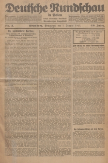 Deutsche Rundschau in Polen : früher Ostdeutsche Rundschau, Bromberger Tageblatt. Jg.49, Nr. 2 (3 Januar 1925) + dod.