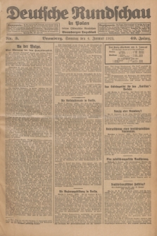 Deutsche Rundschau in Polen : früher Ostdeutsche Rundschau, Bromberger Tageblatt. Jg.49, Nr. 3 (4 Januar 1925) + dod.