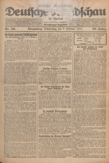 Deutsche Rundschau in Polen : früher Ostdeutsche Rundschau, Bromberger Tageblatt. Jg.49, Nr. 29 (5 Februar 1925) + dod.