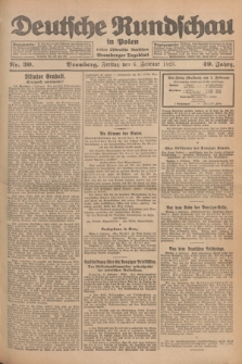 Deutsche Rundschau in Polen : früher Ostdeutsche Rundschau, Bromberger Tageblatt. Jg.49, Nr. 30 (6 Februar 1925) + dod.