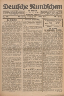 Deutsche Rundschau in Polen : früher Ostdeutsche Rundschau, Bromberger Tageblatt. Jg.49, Nr. 50 (1 März 1925) + dod.