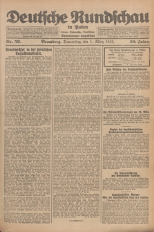 Deutsche Rundschau in Polen : früher Ostdeutsche Rundschau, Bromberger Tageblatt. Jg.49, Nr. 53 (5 März 1925) + dod.