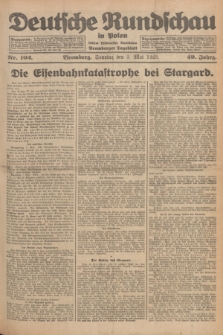 Deutsche Rundschau in Polen : früher Ostdeutsche Rundschau, Bromberger Tageblatt. Jg.49, Nr. 102 (3 Mai 1925) + dod.