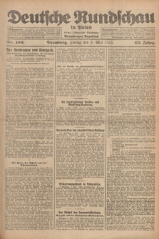 Deutsche Rundschau in Polen : früher Ostdeutsche Rundschau, Bromberger Tageblatt. Jg.49, Nr. 106 (8 Mai 1925) + dod.