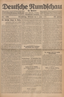 Deutsche Rundschau in Polen : früher Ostdeutsche Rundschau, Bromberger Tageblatt. Jg.49, Nr. 126 (3 Juni 1925) + dod.