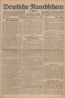 Deutsche Rundschau in Polen : früher Ostdeutsche Rundschau, Bromberger Tageblatt. Jg.49, Nr. 131 (9 Juni 1925) + dod.