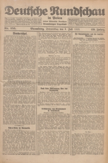 Deutsche Rundschau in Polen : früher Ostdeutsche Rundschau, Bromberger Tageblatt. Jg.49, Nr. 155 (9 Juli 1925) + dod.