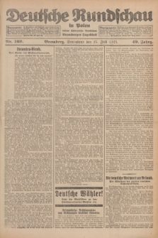 Deutsche Rundschau in Polen : früher Ostdeutsche Rundschau, Bromberger Tageblatt. Jg.49, Nr. 169 (25 Juli 1925) + dod.