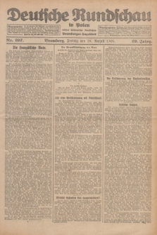 Deutsche Rundschau in Polen : früher Ostdeutsche Rundschau, Bromberger Tageblatt. Jg.49, Nr. 197 (28 August 1925) + dod.