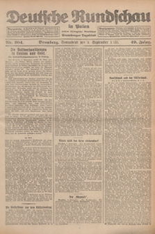 Deutsche Rundschau in Polen : früher Ostdeutsche Rundschau, Bromberger Tageblatt. Jg.49, Nr. 204 (5 September 1925) + dod.