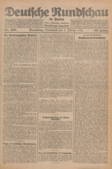 Deutsche Rundschau in Polen : früher Ostdeutsche Rundschau, Bromberger Tageblatt. Jg.49, Nr. 228 (3 Oktober 1925) + dod.