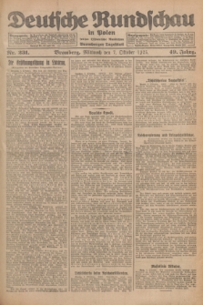 Deutsche Rundschau in Polen : früher Ostdeutsche Rundschau, Bromberger Tageblatt. Jg.49, Nr. 231 (7 Oktober 1925) + dod.