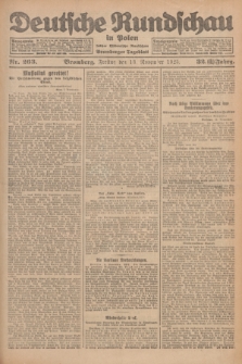 Deutsche Rundschau in Polen : früher Ostdeutsche Rundschau, Bromberger Tageblatt. Jg.32, Nr. 263 (13 November 1925) = Jg.49 + dod.