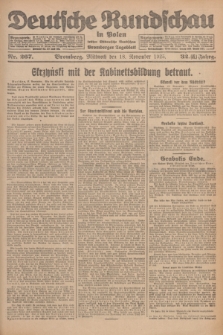 Deutsche Rundschau in Polen : früher Ostdeutsche Rundschau, Bromberger Tageblatt. Jg.32, Nr. 267 (18 November 1925) = Jg.49 + dod.