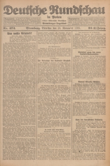 Deutsche Rundschau in Polen : früher Ostdeutsche Rundschau, Bromberger Tageblatt. Jg.32, Nr. 272 (24 November 1925) = Jg.49 + dod.
