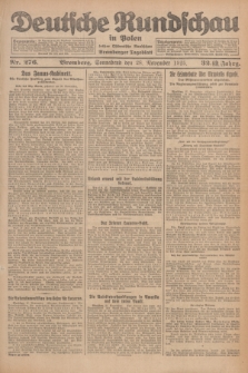 Deutsche Rundschau in Polen : früher Ostdeutsche Rundschau, Bromberger Tageblatt. Jg.32, Nr. 276 (28 November 1925) = Jg.49 + dod.